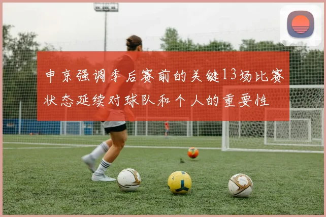 申京强调季后赛前的关键13场比赛状态延续对球队和个人的重要性